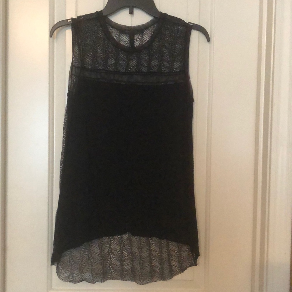 Bcbg lace back tank